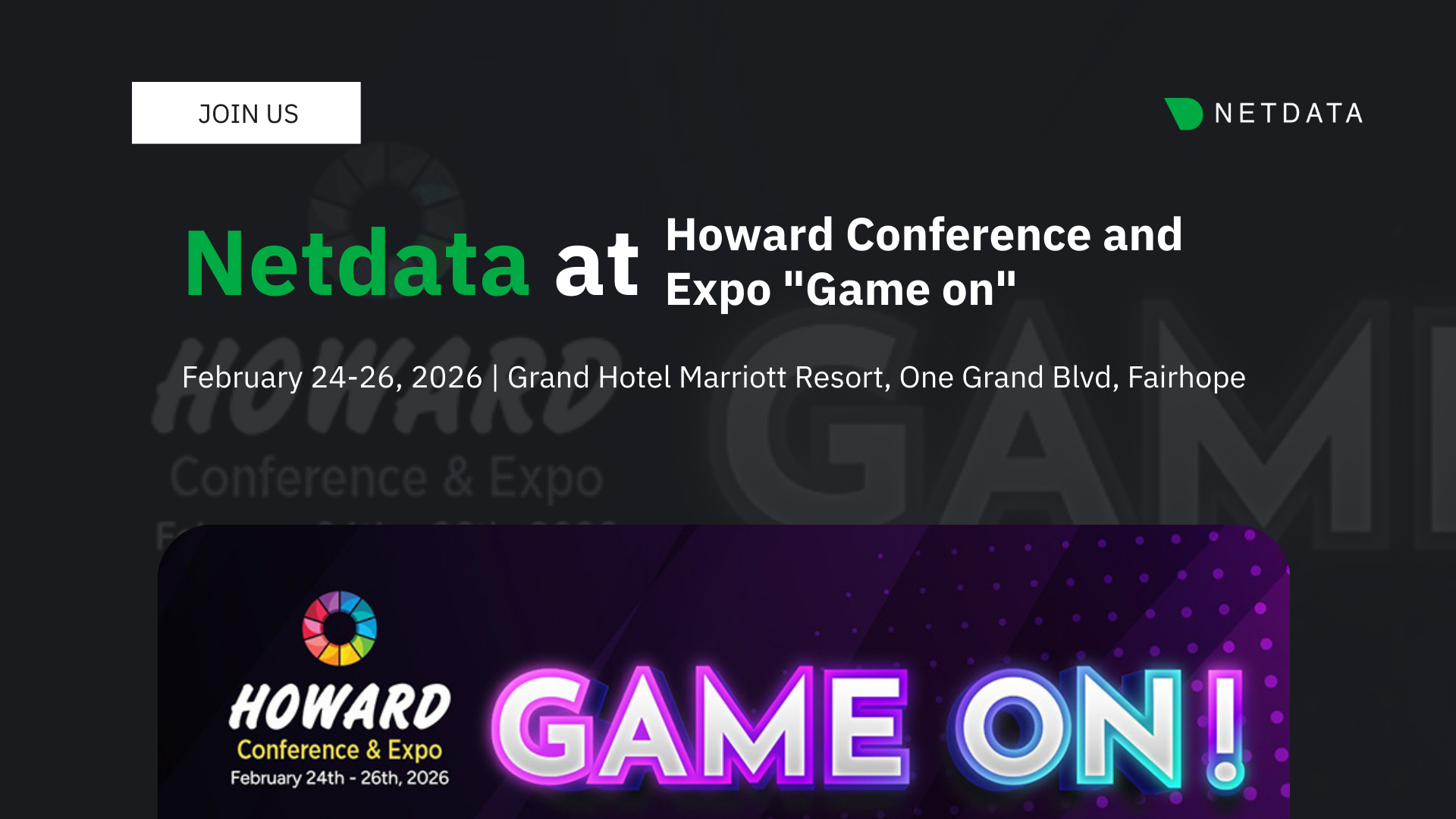 Netdata at Howard Conference and Expo 2026: Game On for Smarter Observability