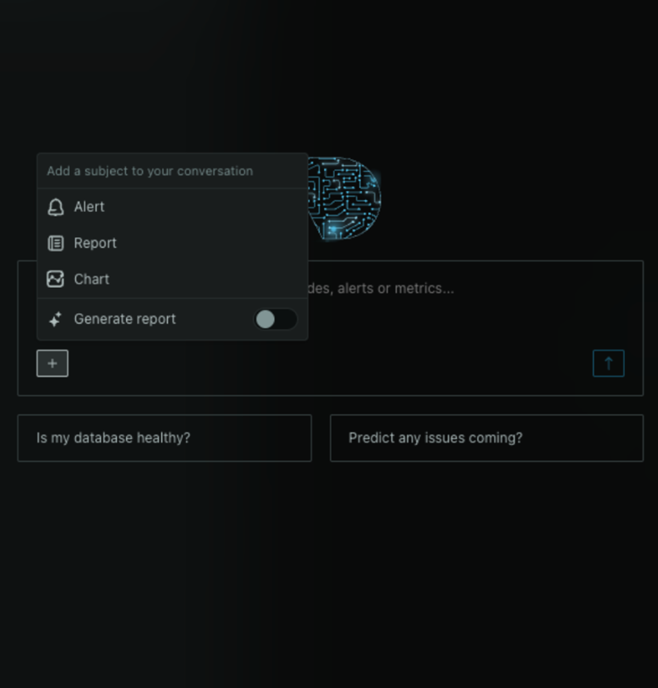 Enabling report mode from within a conversation to trigger a deep-dive investigation.
